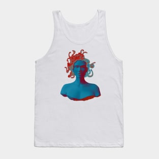 Medusa gorgon statue bust design - light version Tank Top